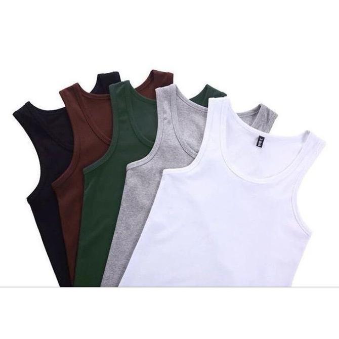 PAKET HEMAT 7 PCS Singlet Kaos Singlet Singlet Polos Singlet Kaos Singlet Pria Dewasa Singlet gym Pr