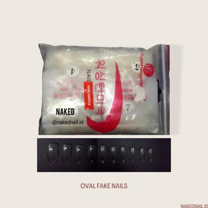 kuku palsu oval pendek clear / kuku palsu  / kuku palsu oval / kuku palsu nail art nailart