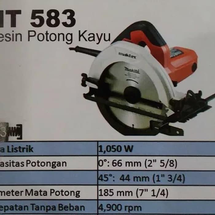 Maktec Mt583 Mesin Potong Kayu/Mesin Circular Saw Maktec Mt583 Original Dan Terpercaya