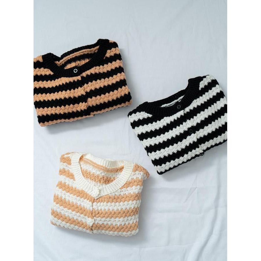 Her_Trends HN018 Blazer Top Rajut Premium Wanita | Atasan Long Square Atasan Kerah Rajut n Kaos Raju