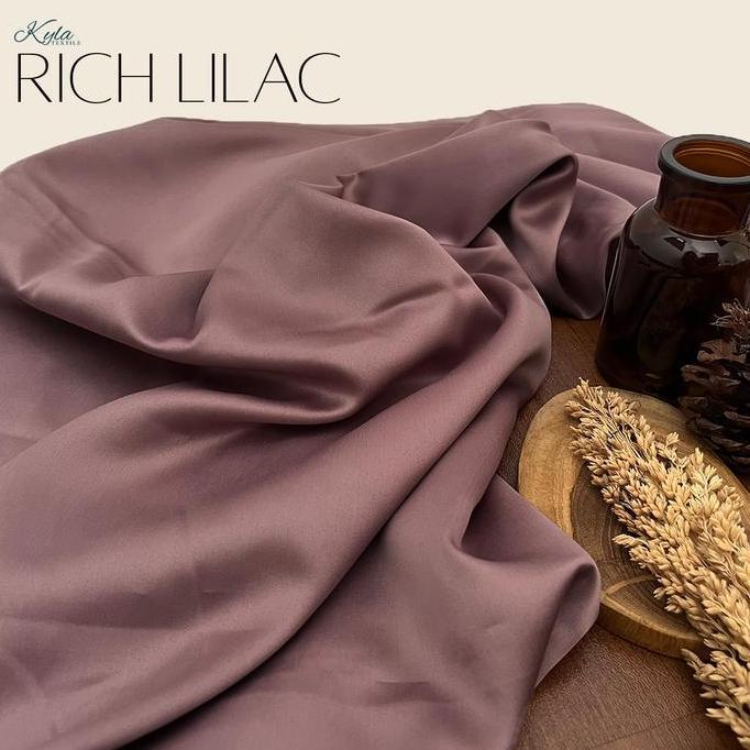 PAKET KAIN BRIDESMAID LENGKAP SATIN KEBAYA BROKAT RICH LILAC