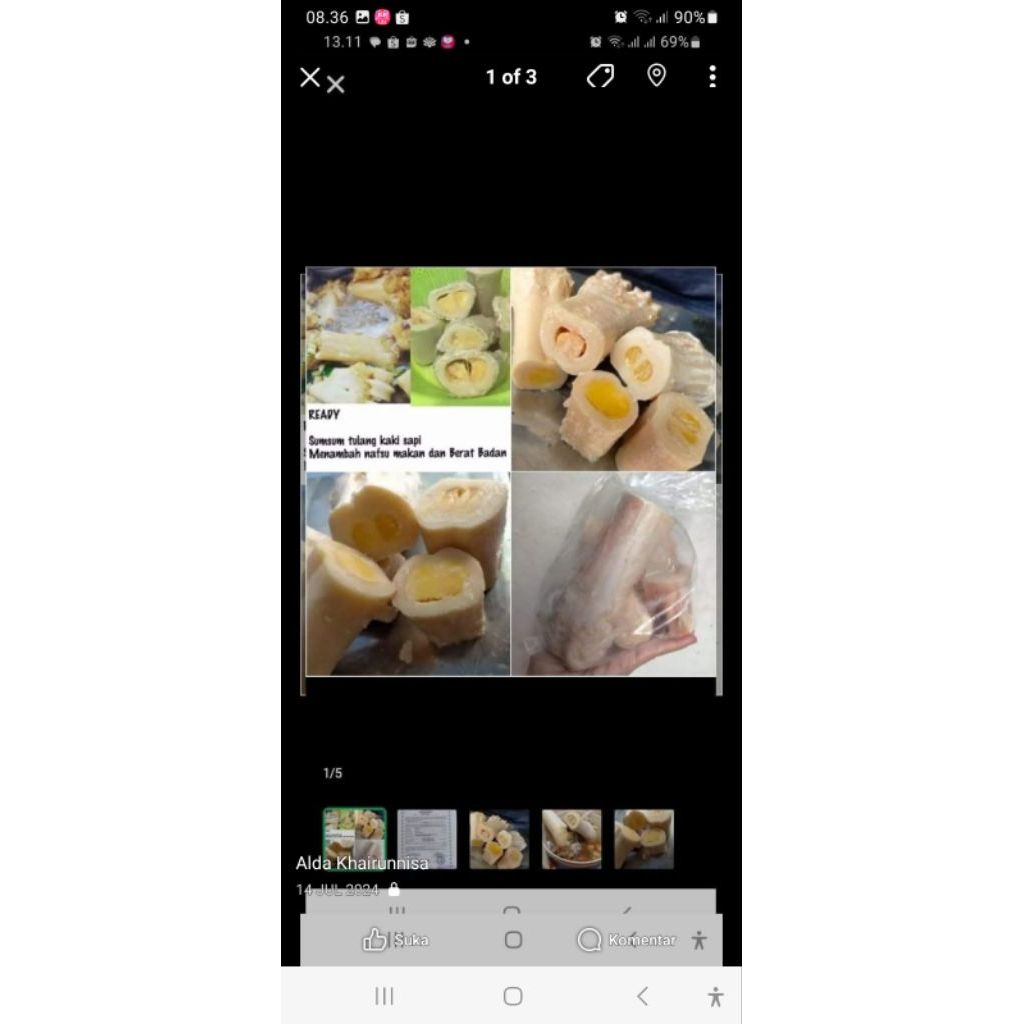 tulang sumsum kaki sapi..