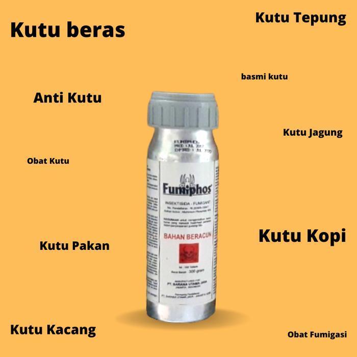 Fumiphos Obat Fumigasi FUMIPHOS 56T Kemasan 100 Tablet Basmi Kutu Tepung Jagung Kopi Kacang Beras Ga