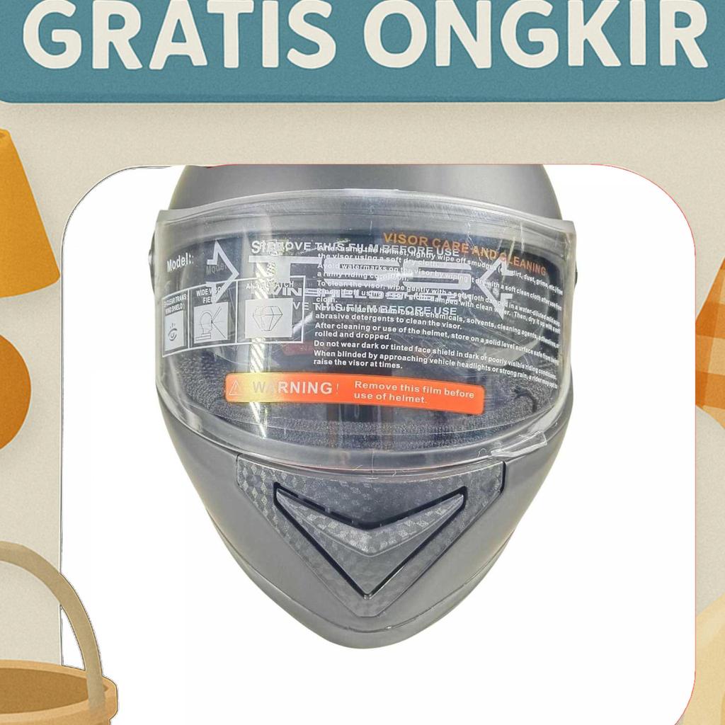 Axk Helm Full Face Motor Double Lens Anti Fog Motocycle Helmet - A557