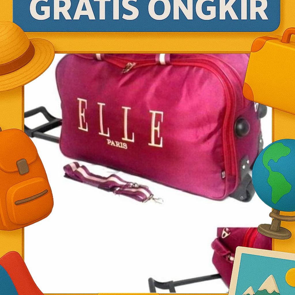 Tas Pakaian Elle Roda 2 / Trolley Elle / Troli Elle