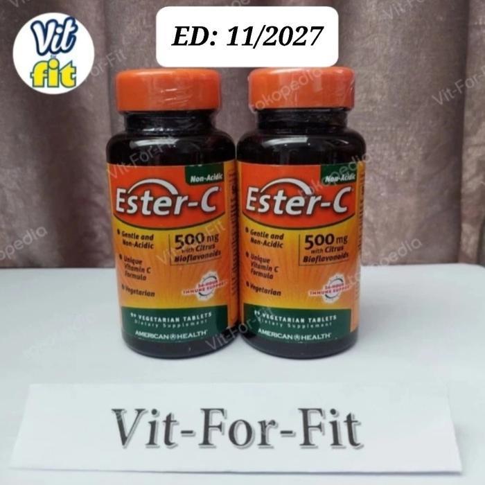 American Health Ester C 500 mg With Citrus Bioflavonoids - 90 tabs || Ester C 500mg