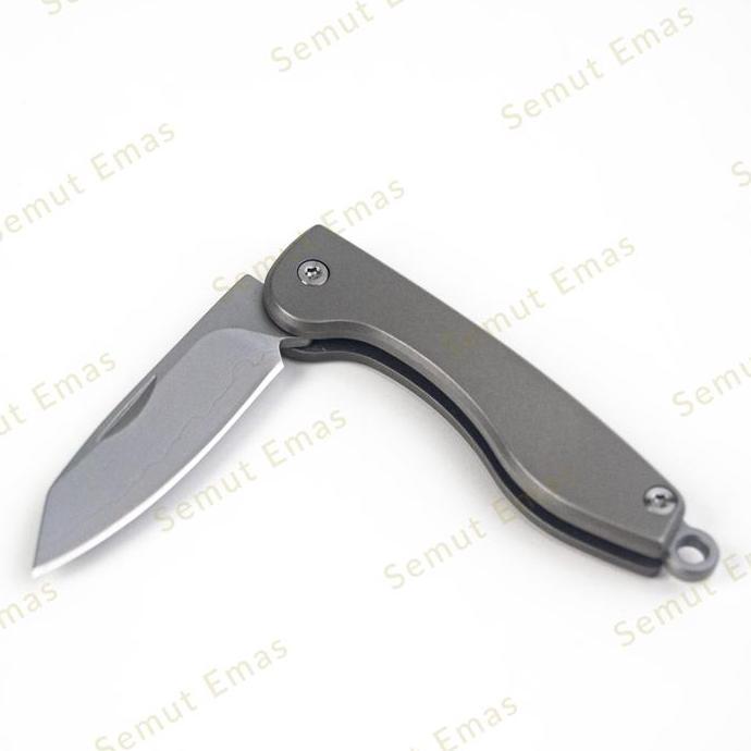 Diskon Pisau Lipat Edc Mini San Mai Vg-10 Blade With Titanium Handle Smk-05