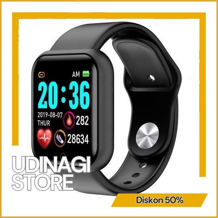 UDINAGI SC-COD SMARTWATCH Y68 -D20 JAM TANGAN WANITA/PRIA/COUPLE TERMURAH PREMIUM