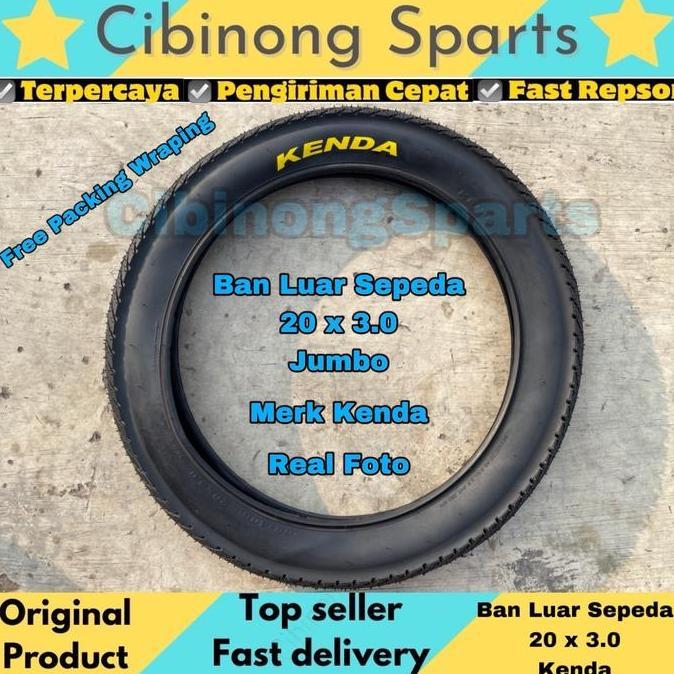 Promo Ban Luar Sepeda BMX 20 x 3.0 / 20 x 3.00 Kenda Ban Besar Ban Jumbo New Original Diskon