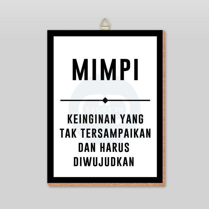 New- Hiasan dinding Quotes - Gantungan hiasan dinding - Hiasan dinding kata kata motivasi - Hiasan d