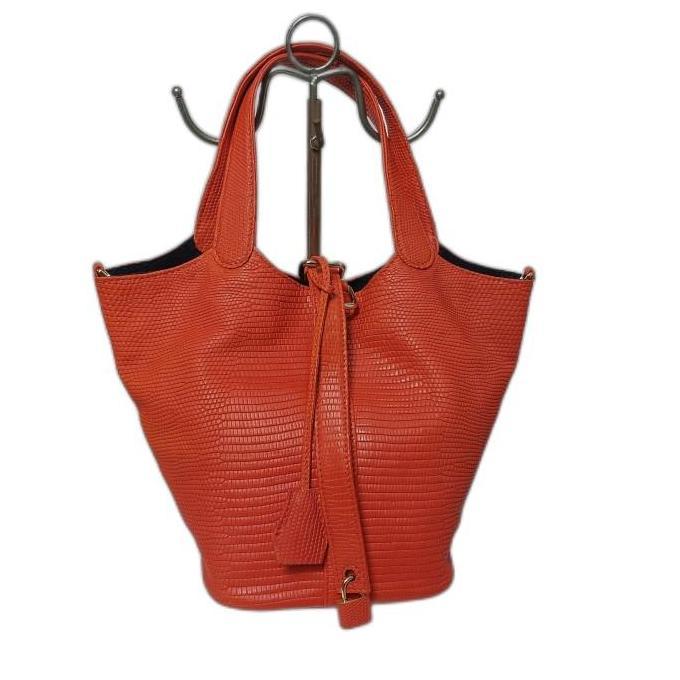 handbag wanita Picotin kulit BW