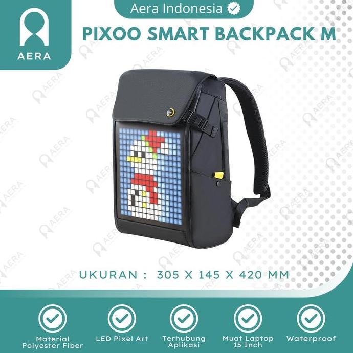 Pixoo Smart Backpack M With LED Pixel - Tas Ransel