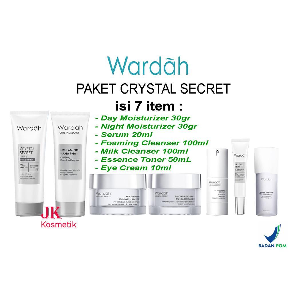 Wardah Crystal Secret Paket Skin Care Lengkap Mencerahkan Kulit Wajah Glowing Flek Hitam