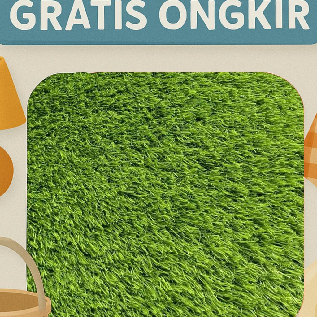 Rumput Sintetis// 1 Roll 2 Meter X 3 Meter // Ukuran 3 Cm