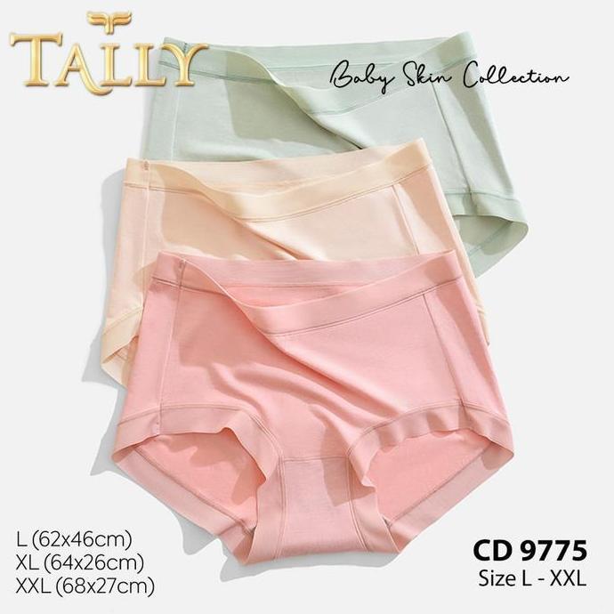 Murah TALLY 9775 CD Celana Dalam Wanita | Bahan Katun Baby Skin | Fit to L - XXL Non COD