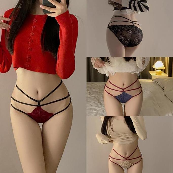 Murah Celana Dalam Wanita Sexy Tali hollow Low Wais G String C1130 Non COD
