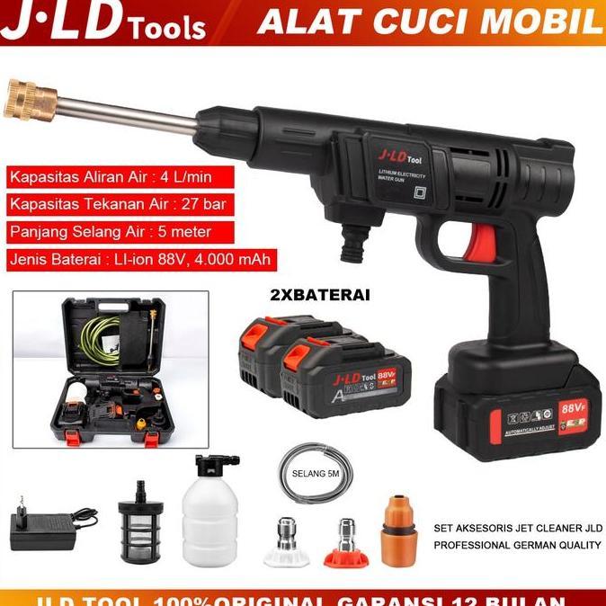 JLD 88VF ALAT CUCI MOTOR ALAT CUCI MOTOR MOBIL JET CLEANER BATERAI ALAT PORTABLE CORDLESS ORIGINAL D