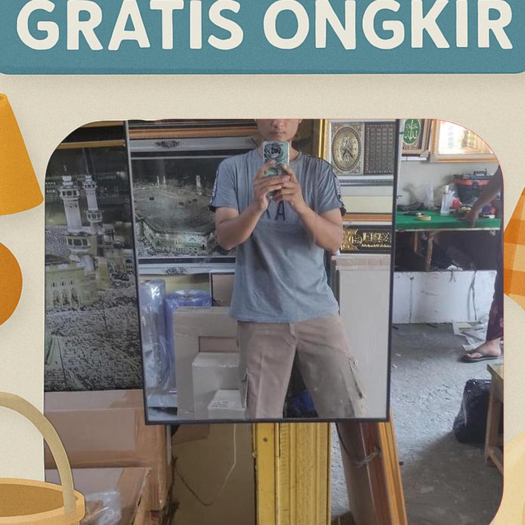 Cermin Frameless 40X60 Cm