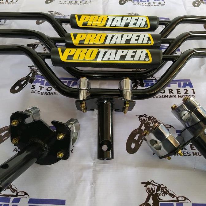 Termurah Cod Paketan Stang Motor Custom Model Trail Dan Dudukan Adaptor Untuk Semua Jenis Motor Hond