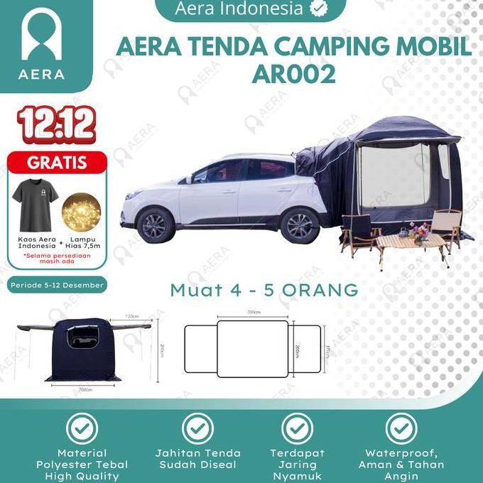Terlaris Tenda Camping Mobil Campervan Outdoor Ar002 | Tenda Camping Belakang Mobil | Campervan Car 