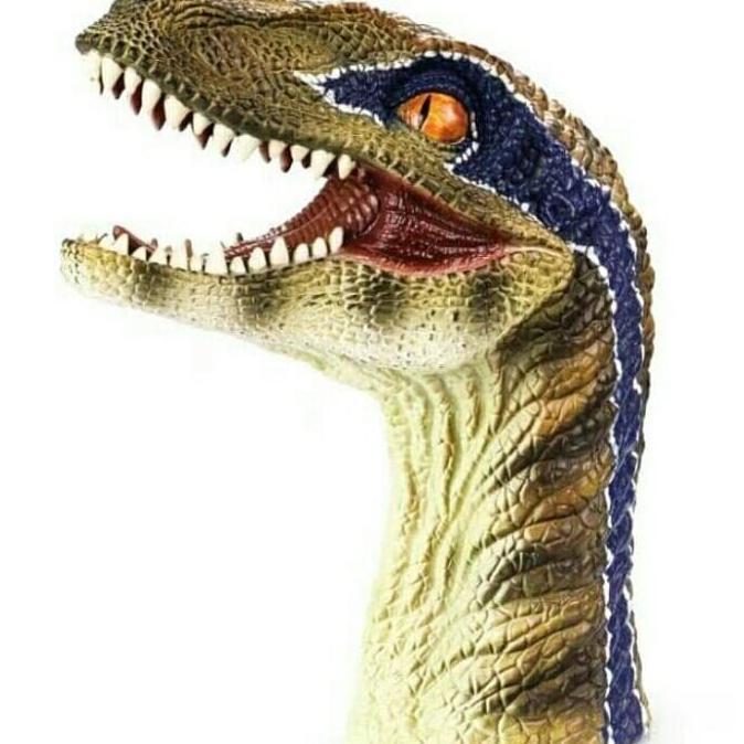DINOSAURUS RAPTOR HEAD KEPALA DINO VELOCIRAPTOR DELTA HAND PUPPET KODE 888