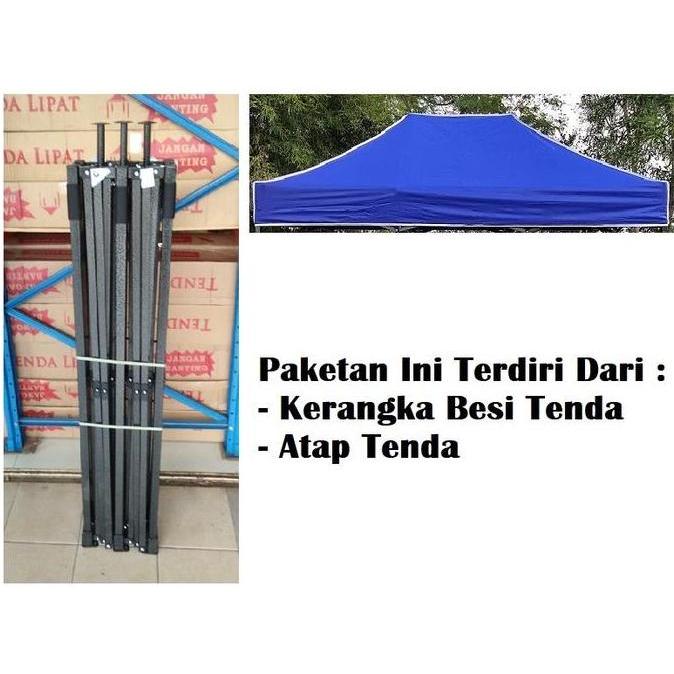 Terlaris Tenda Lipat 3X6 Besi Petak