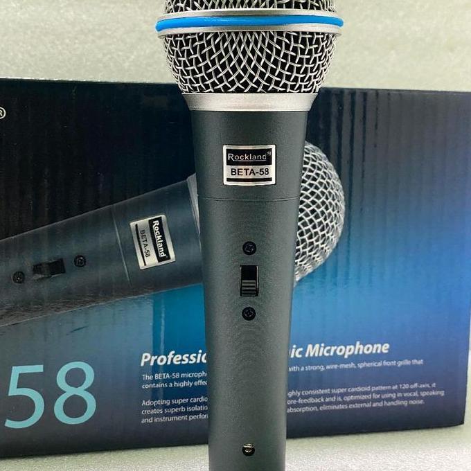 Rockland Beta 58 Mic Vocal, Mic Kabel Beta 58 Rockland Original