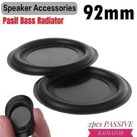 2 PCS WOOFER VIBRATION MEMBRANE 92MM BASS RADIATOR PASSIVE SPEAKER DIY PASIF PENGUAT BASS SPIKER BOX
