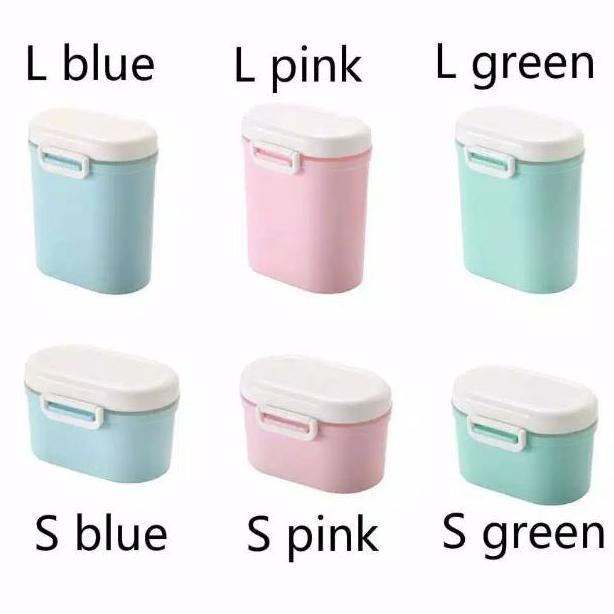 BESTPROMO LYSASHOP - Kotak Susu Bayi Bubuk/Tempat Wadah Toples Penyimpanan Kue Buah Biskuit Serbagun