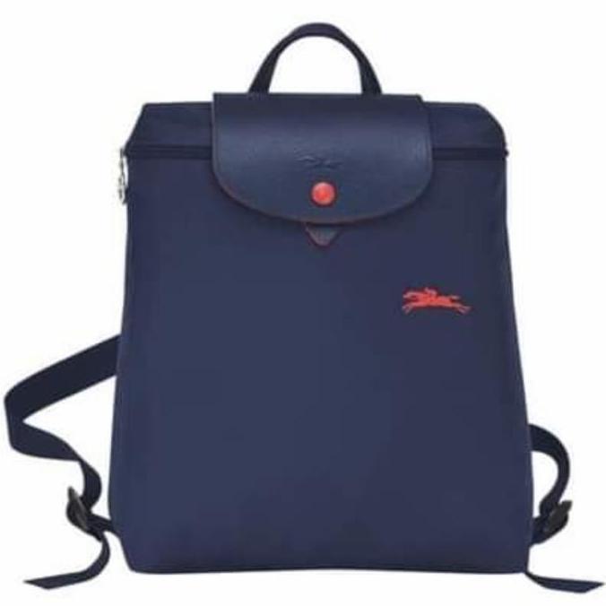 Longchamp club backpack navy