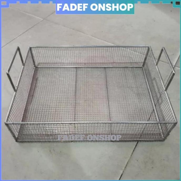 Keranjang tirisan Pengangkat Gorengan Peniris Gorengan Stainless Steel Bagus