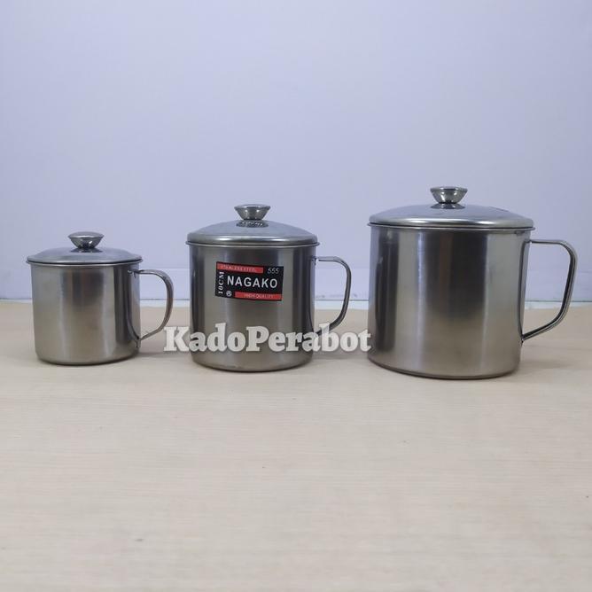Mug Stainles Nagako 555 Mug Ful Stainless Cuntang Stainless