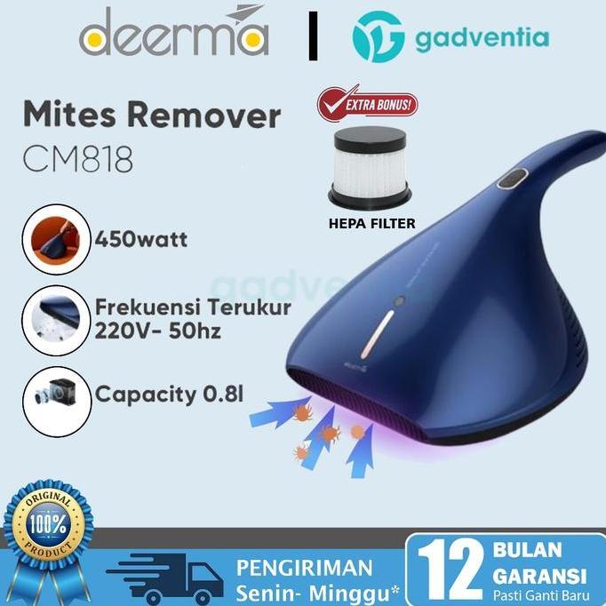 Deerma CM818 Vacuum Cleaner Vacum Vakum Derma Pembersih Tungau Kasur