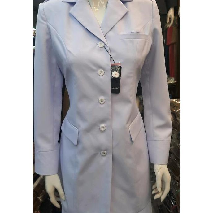 Setelan pakai kerja setelan rok A Baju putih Polos