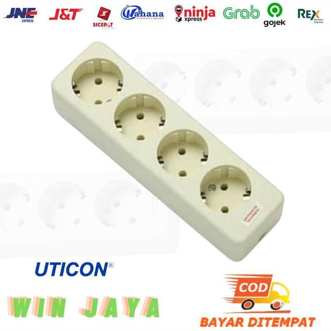 Stop Kontak Arde 4 Lubang Uticon Stop Kontak 4 Lubang Non Cp Uticon