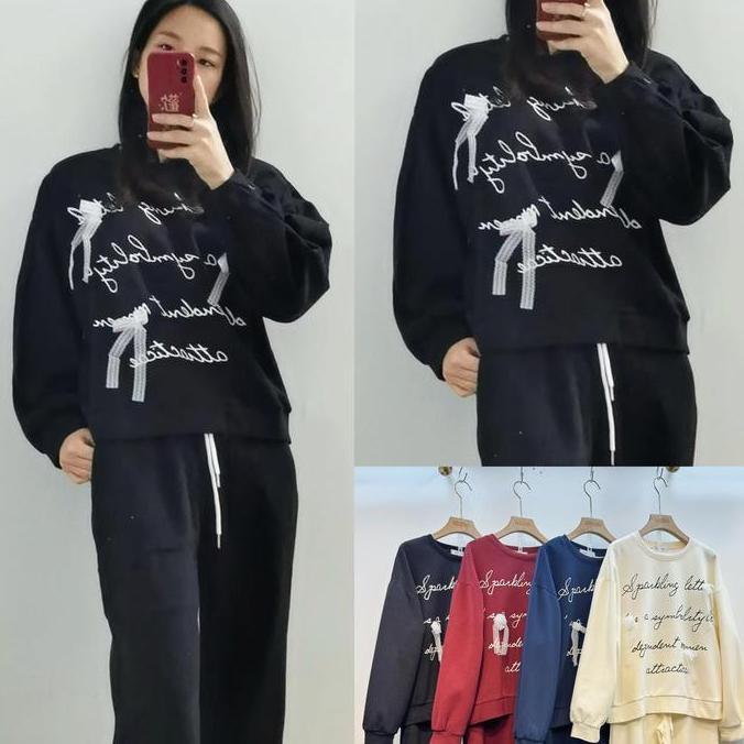 CAVINAOFFICIAL  Setelan Celana Panjang Wanita  Santai