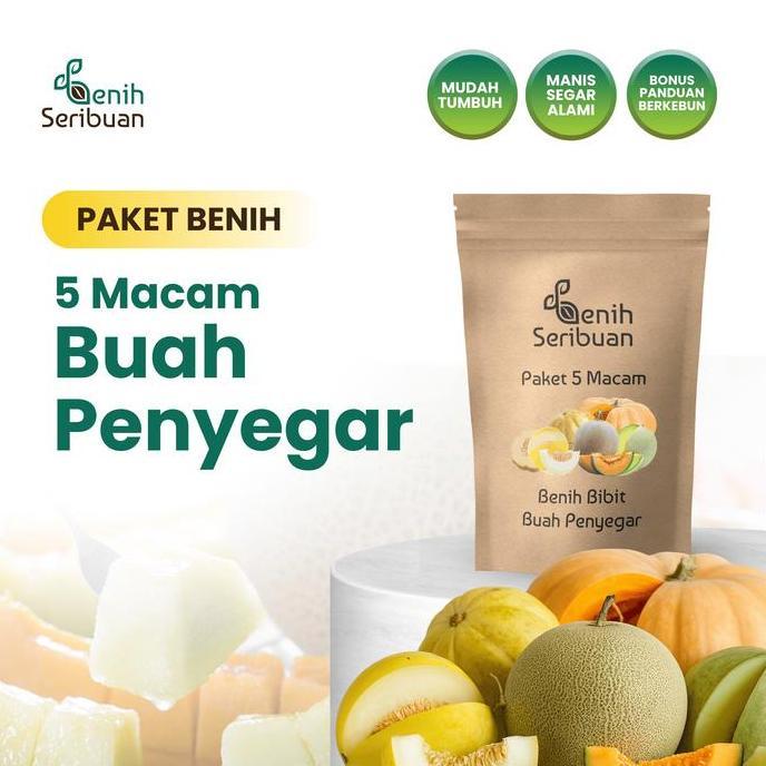 Benih Buah Penyegar 5 Macam Benih Paket Buah-Buahan Segar Seribuan