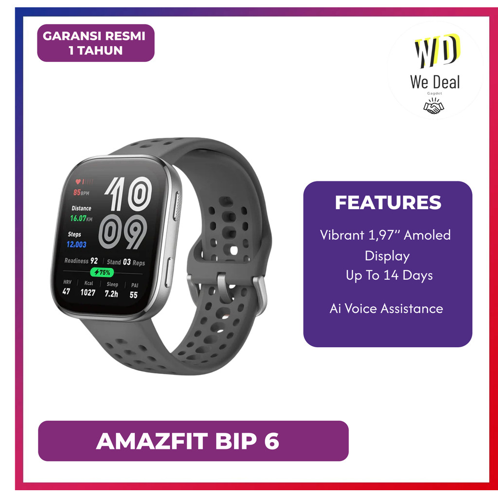 Amazfit Bip 6 Smartwatch 5ATM 140 Sports Modes