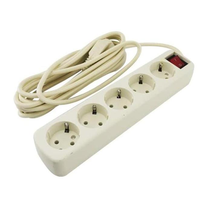 Stop Kontak 5 Lubang 5 Meter - Terminal Listrik 5 Lubang