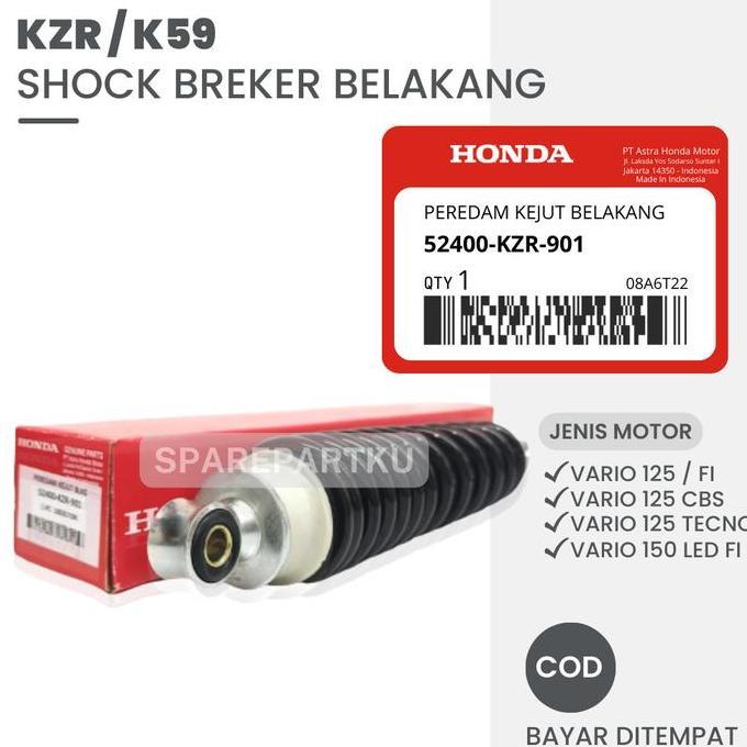 KZR SOKBREKER BELAKANG HONDA VARIO 125 150 FI ESP CW TECHNO / PEREDAM KEJUT SHOCKBREAKER VARIO 125 /