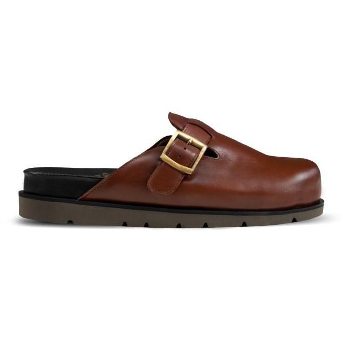 Juno Slippers Brown - Nappa Milano - Sandal Unisex