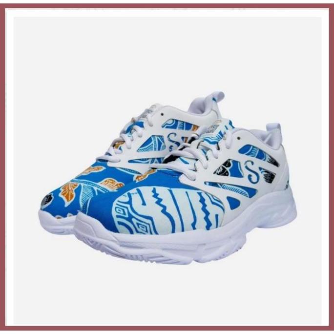 SEBATIK Sneakers SHOES SB 03 Biru | Batik Solo - Wanita
