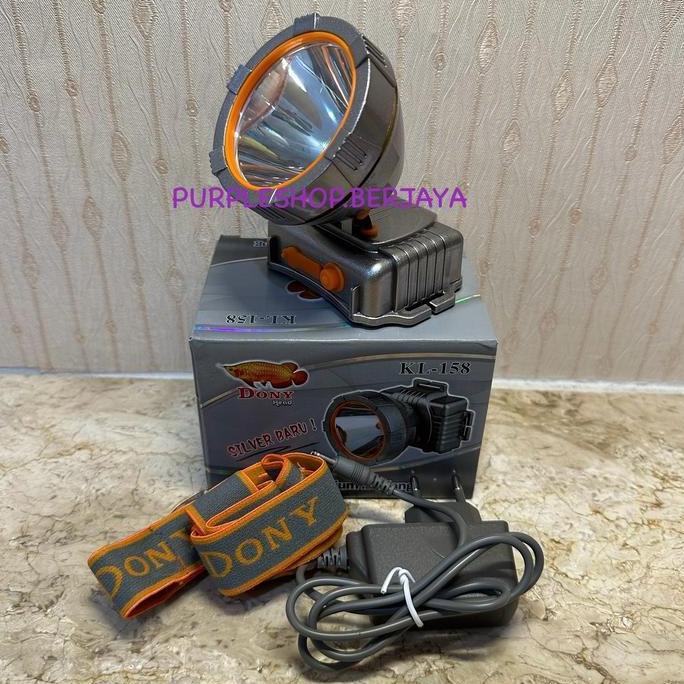 SENTER KEPALA DONY 10WATT 10W KL 158 SUPER TERANG BISA DICAS ANTI AIR ORIGINAL DAN TERPERCAYA