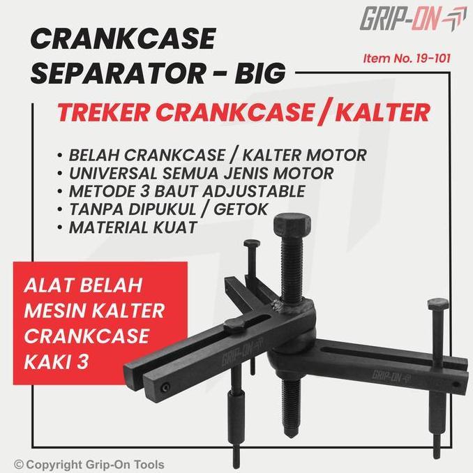 Grip On Treker Belah Mesin Crankcase Separator (Big) Lepas Rumah Mesin Grip On
