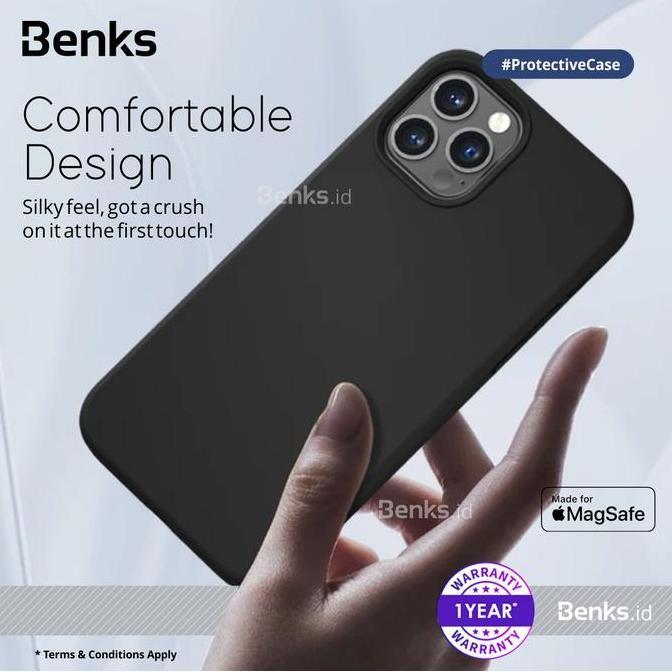 Benks Mfi Certified Silicone Case Magsafe For Iphone 12 Series Protection