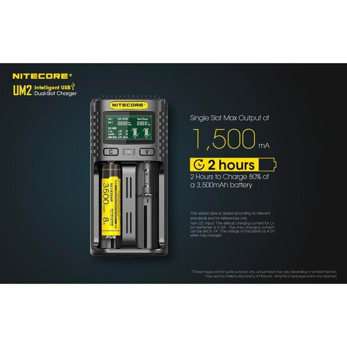 BEBAS ONGKIR - Charger Nitecore UM2 2 Slot