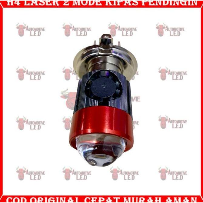 ORIGINAL H4 KIPAS LAMPU LED MOTOR H4 LASER 2 WARNA | LED H4 LASER MOTOR UNIVERSAL | BOHLAM LED H4 MO