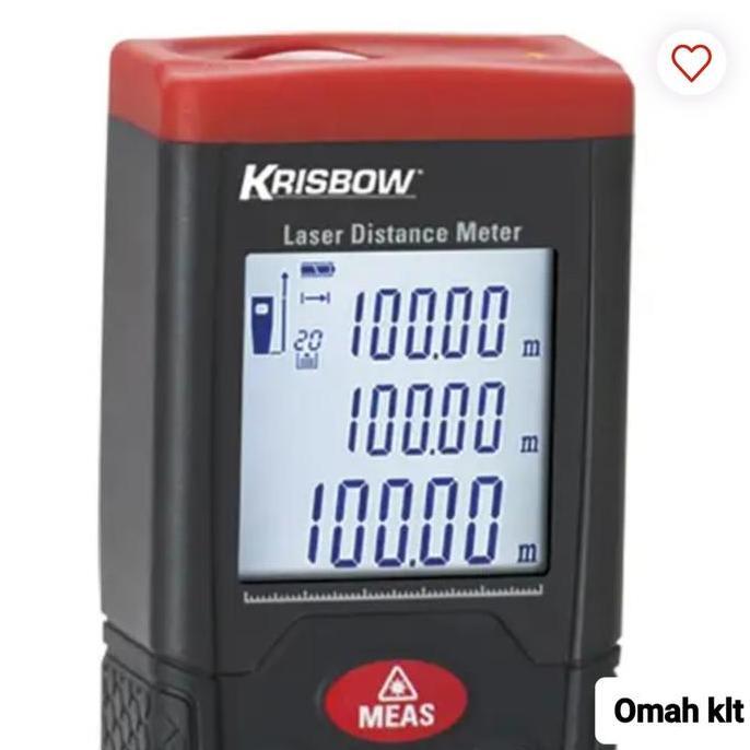 meteran laser digital krisbow 100M alat ukur jarak laser meter