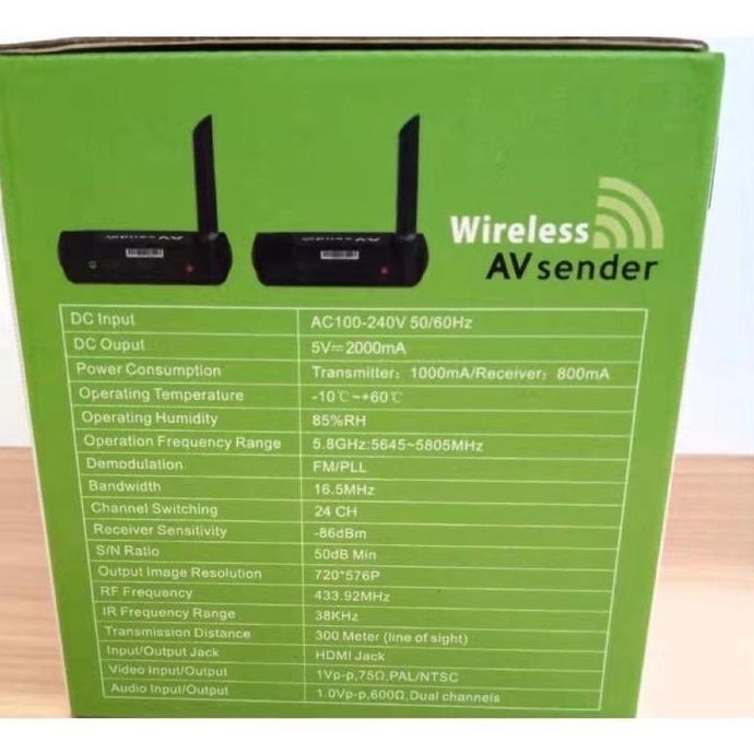 Ameldaharu99 - Av Sender Wireless Video Hdmi 5.8Ghz Transmitter Receiver