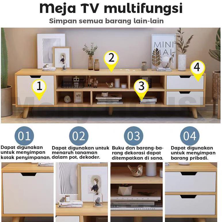 PREMIUM` RECOMMENDED TERMURAH 100% AMAN Meja TV Minimalis Rak TV Lemari TV Modern Buffet TV Aestheti